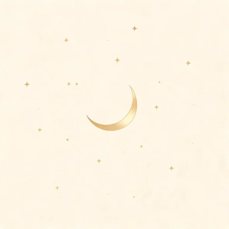 細小金色星辰與彎月的夜空插畫,奶油金調,夢幻,奶油米色與香檳金色調,日系精緻,低調奢華,精品質感,大量留白,純裝飾,無花無葉,無任何商品,無文字無浮水印